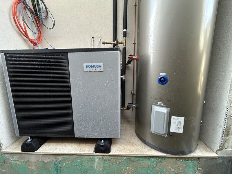 Air source heat pump installation photo 2