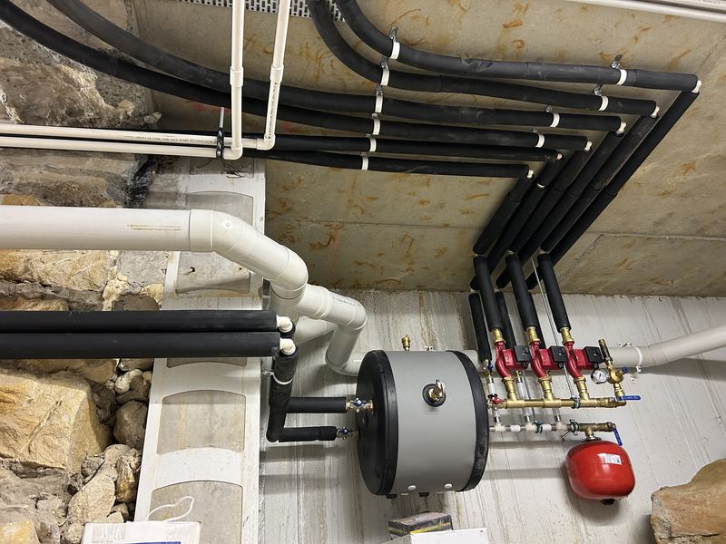 Air source heat pump installation photo 4