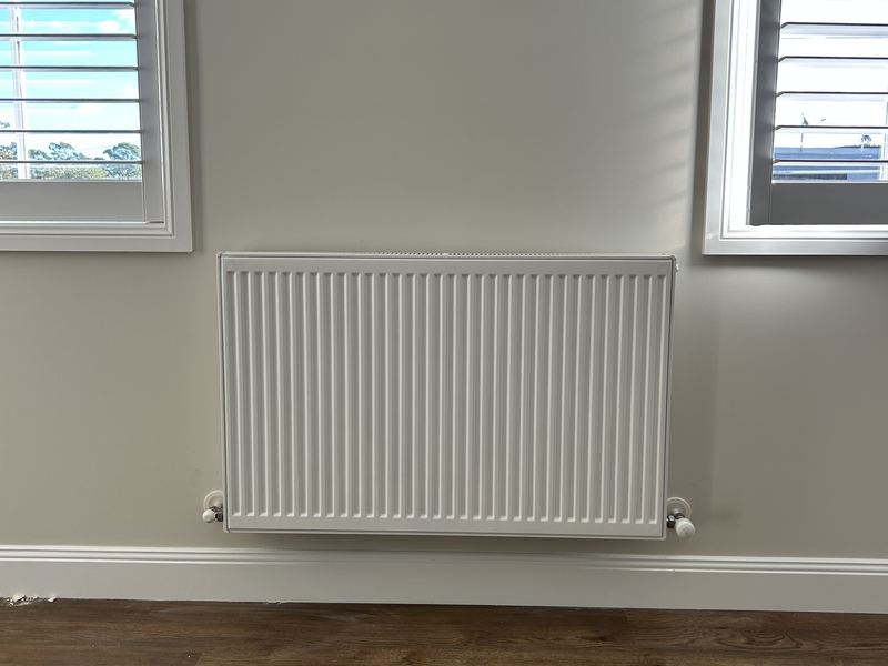 Radiator installation photo 1