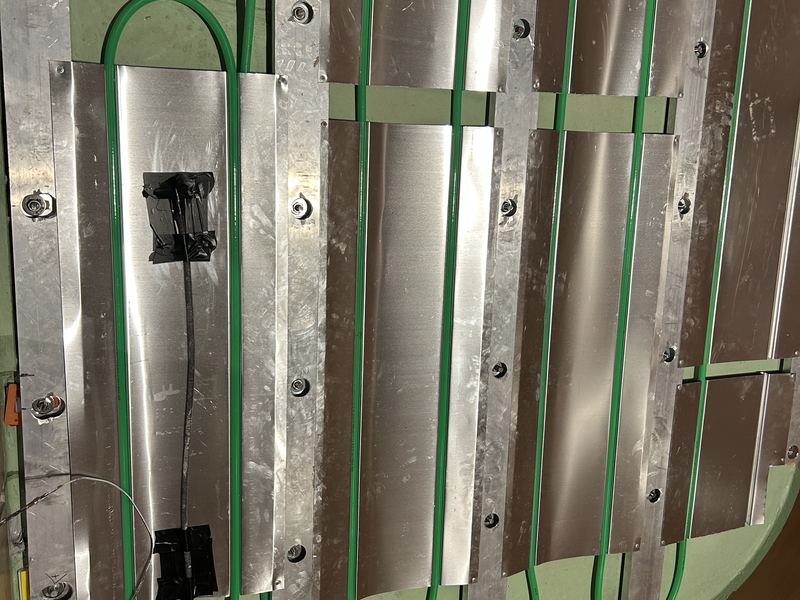 Under-timber hydronic heating installation photo 3