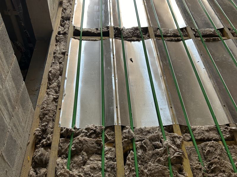 Under-timber hydronic heating installation photo 4